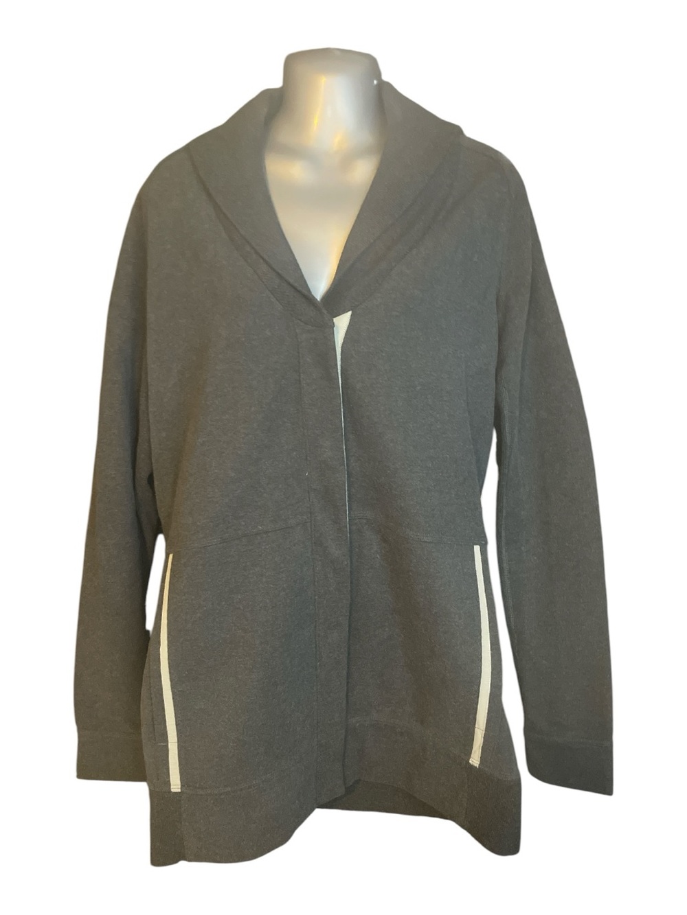 Lululemon Yin to My Yang Cardi Long Jacket Coat Women’s Size 8 Dark Gray